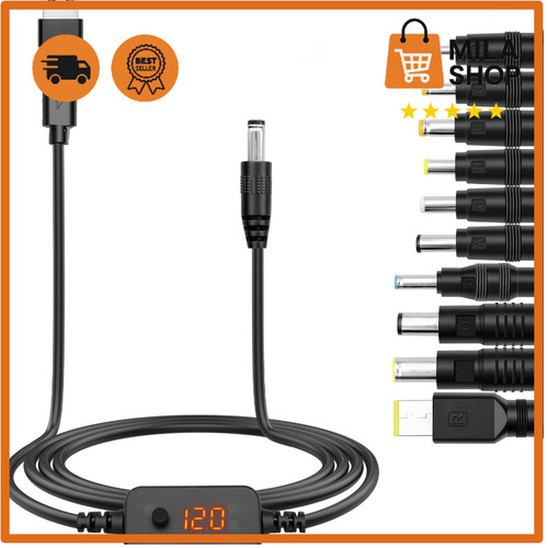 Usb dc adapterkabel 5v - usb, pd