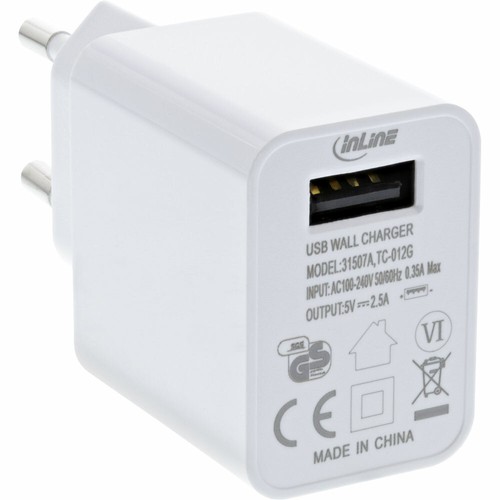 Inline usb ladegerät single - inline®,