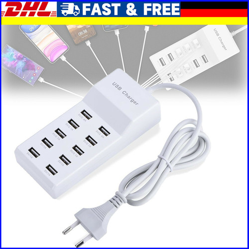 Fach usb ladestation - 10-fach,