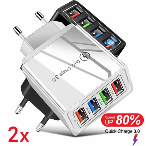 4xschnell ladegerät 4usb port - 4usb,